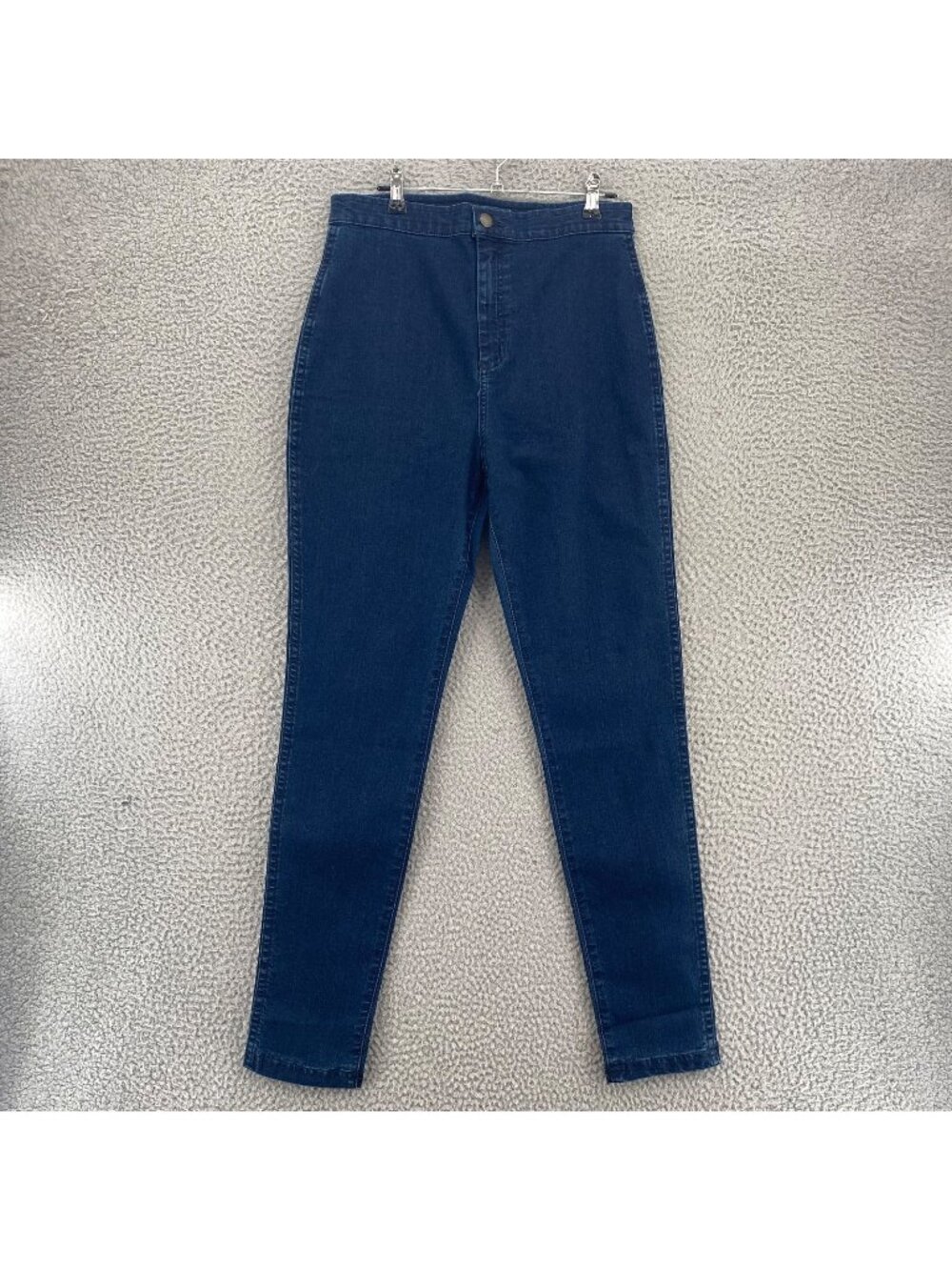 American Apparel Jeans Womens Large Easy Blue Denim Skinny Fit High Rise Stretch